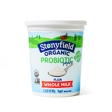 Stonyfield Organic Whole Milk Plain Greek Yogurt