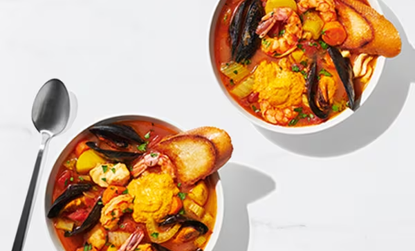 Classic French-Style Bouillabaisse with Rouille