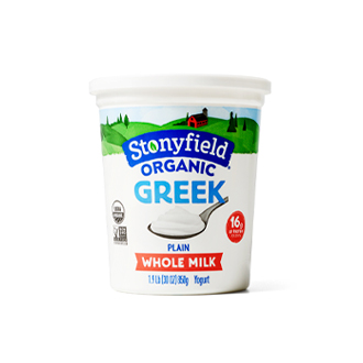 Stonyfield Whole Milk Greek Plain Yogurt
