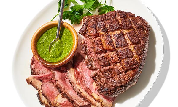 Roasted Picanha with Green Garlic Sauce