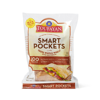 Toufayan 100% Whole Wheat Smart Pockets