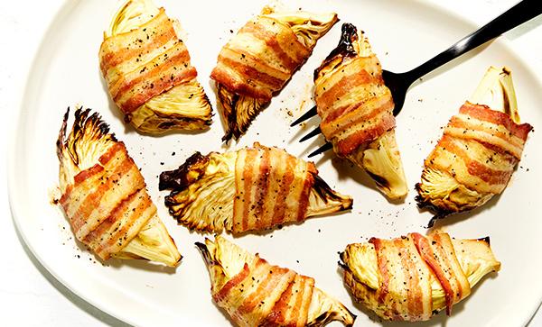 Image of Bacon-Wrapped Cabbage Wedges Recipe