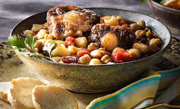 Image of Oxtail Stew with Chickpeas Recipe