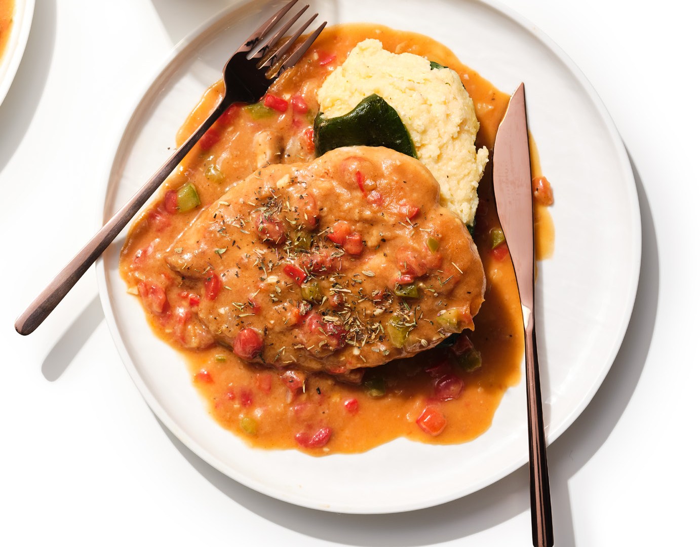Image of Cajun smothered turkey grillades recipe