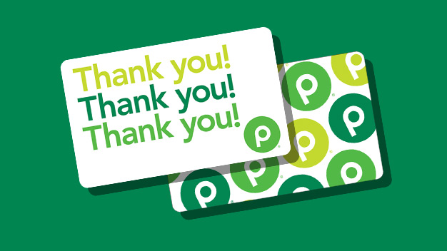 Image of a Publix gift card