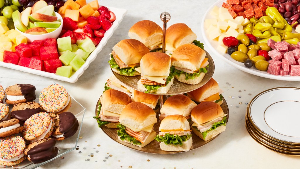 Graduation party platters from Publix Catering