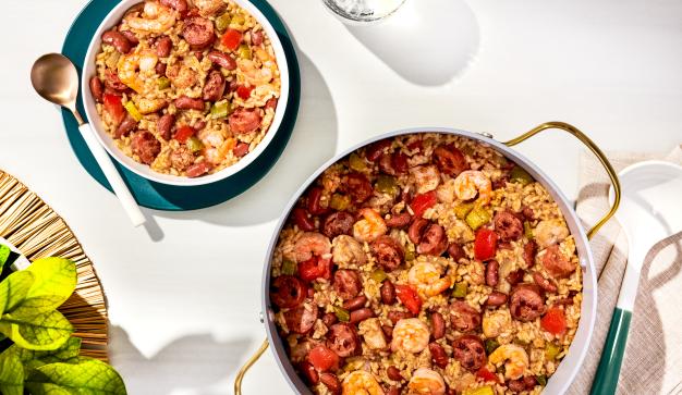 Jambalaya with Red Beans and Rice