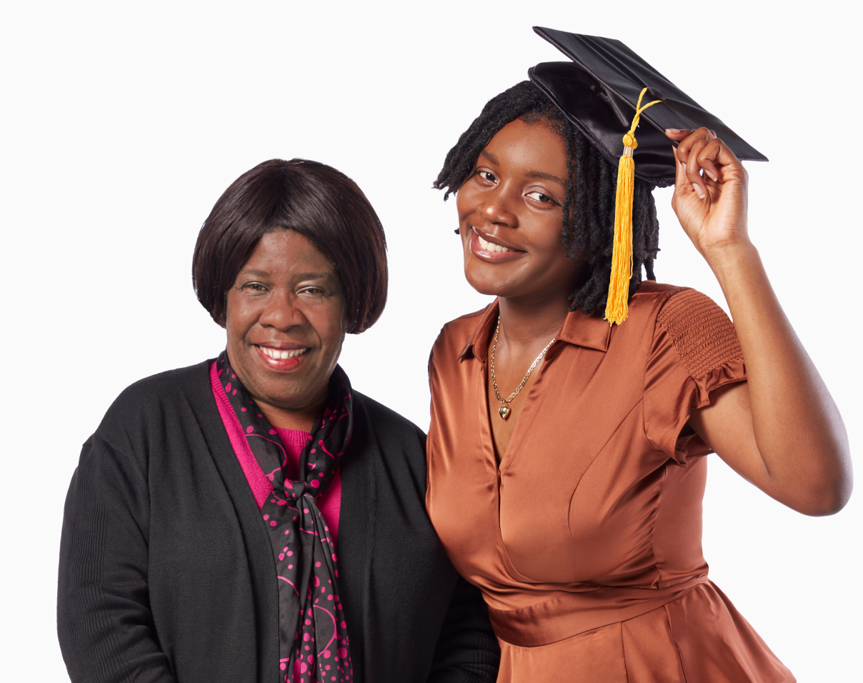 Two African american women graduates