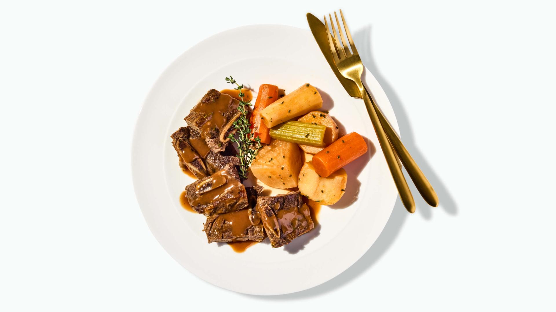 Braised Short Ribs with Root Vegetables