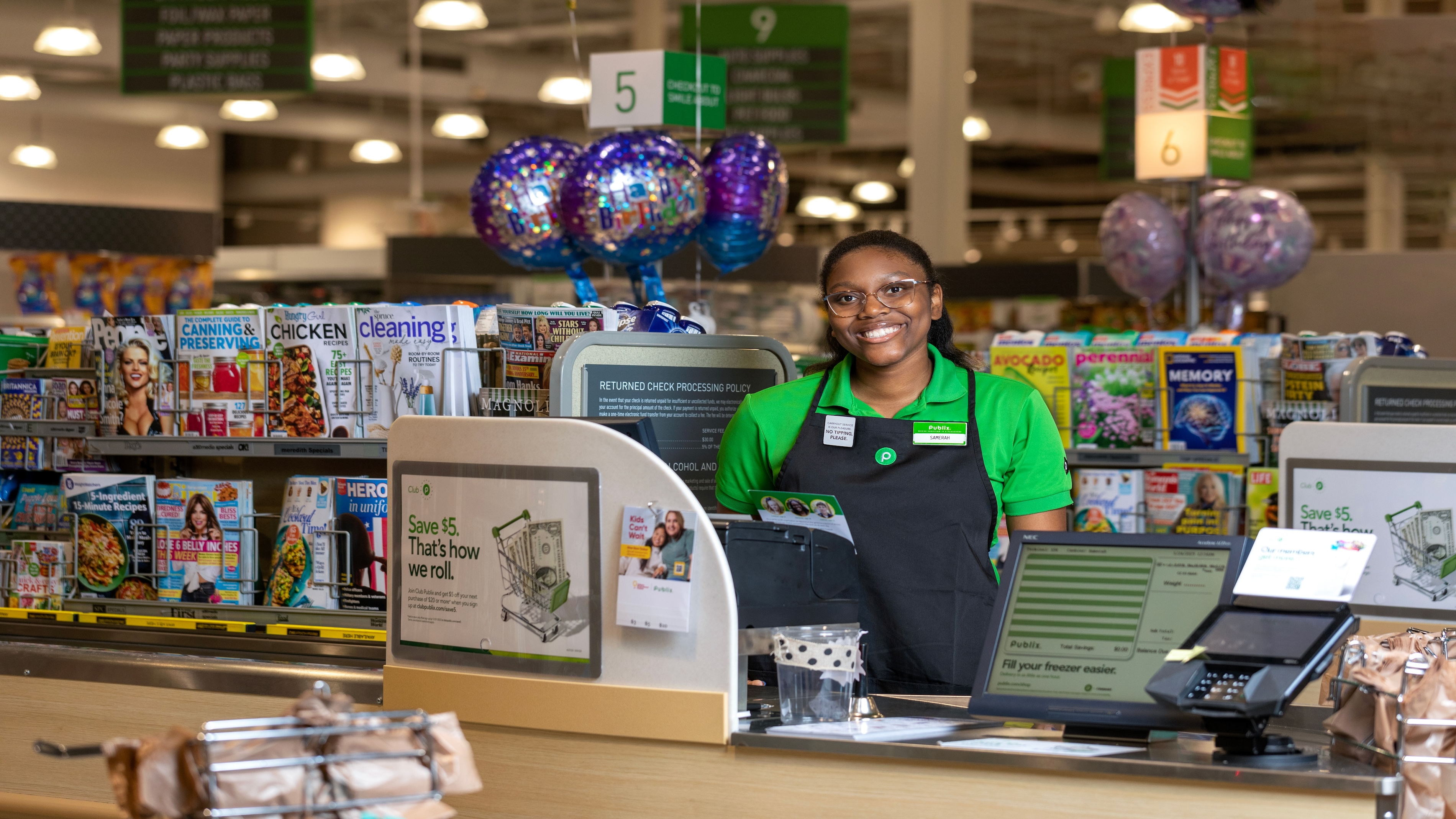 Samerah at the register