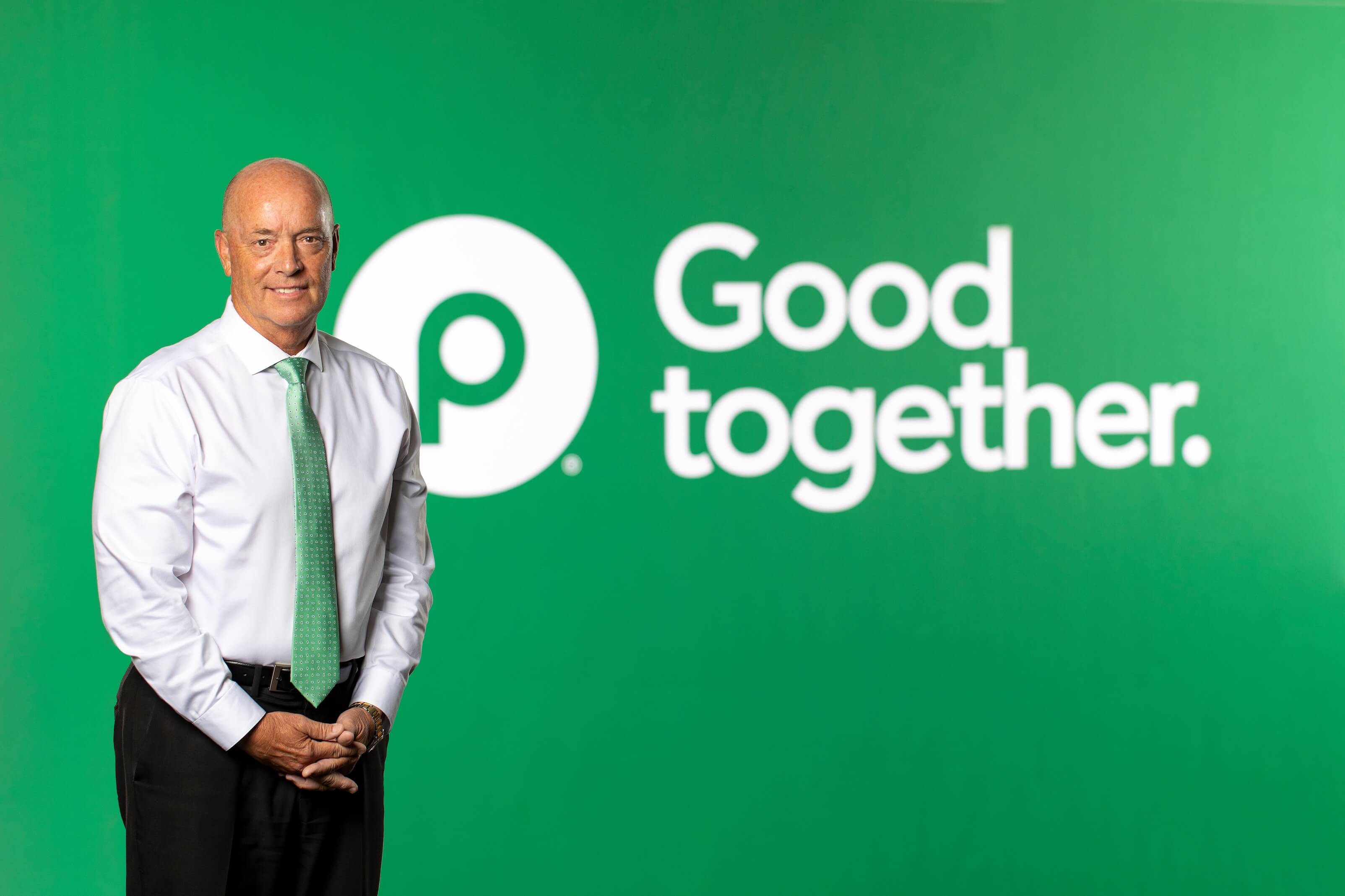 Tod Jones in front of a Good together sign