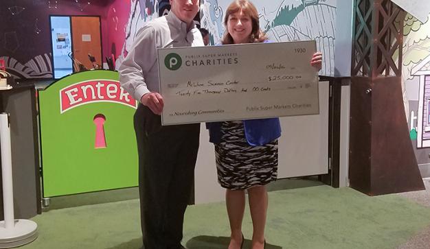 publix charities check presentation to McWane Science Center