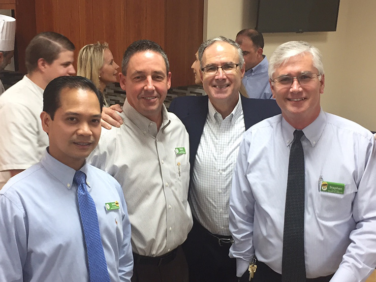 public team at publix charities culinary demonstration kitchen