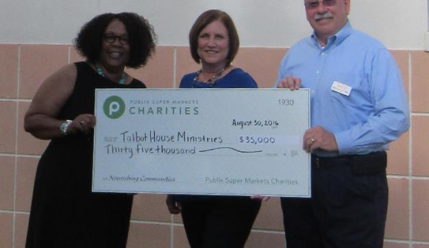 public charities check presentation to talbot house ministries