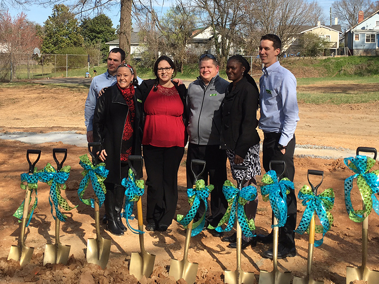publix charities gaston groundbreaking shovels with bows