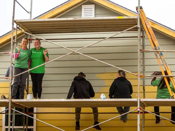 publix team painting a house with habitat in georgia