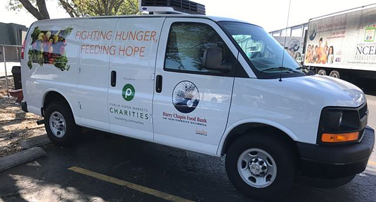 publix charities harry chapin food bank van