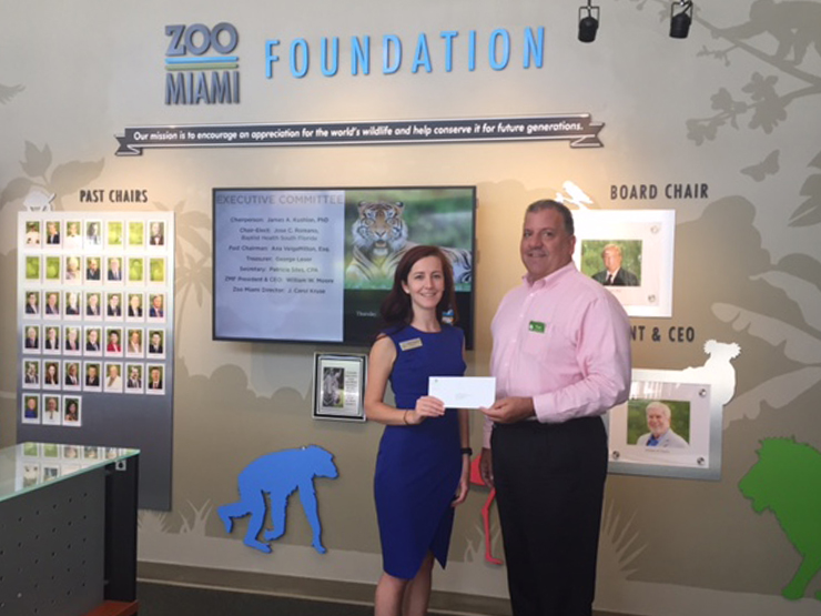 Publix Charities Check presentation Zoo Miami Foundation