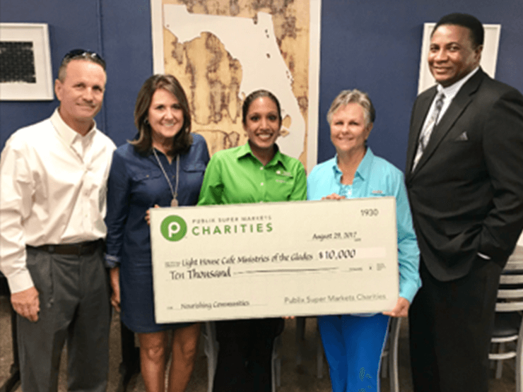 Publix Charities Donates $10,000 to Light House Café Ministries
