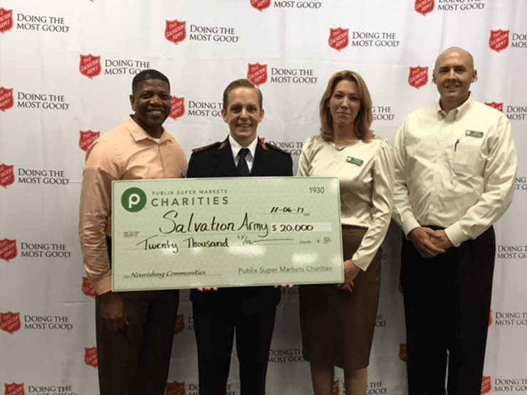 Publix Charities Supports the Salvation Army of Tampa/Hillsborough County