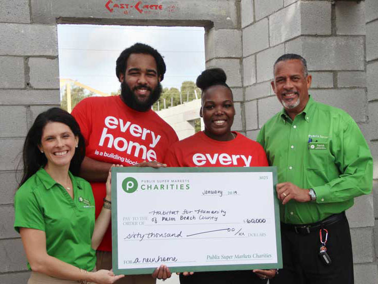 $60,000 Check to Habitat for Humanity of Palm Beach County