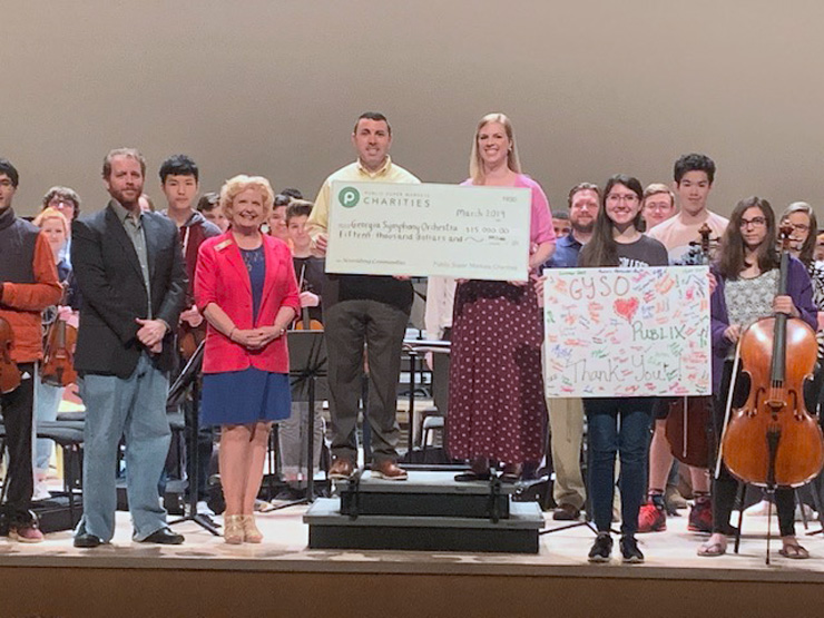 $15,000 Check to Georgia Youth Symphony Orchestra