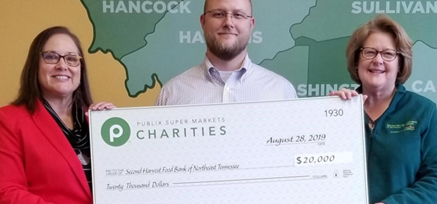 second harvest food bank of northeast tennessee check presentation