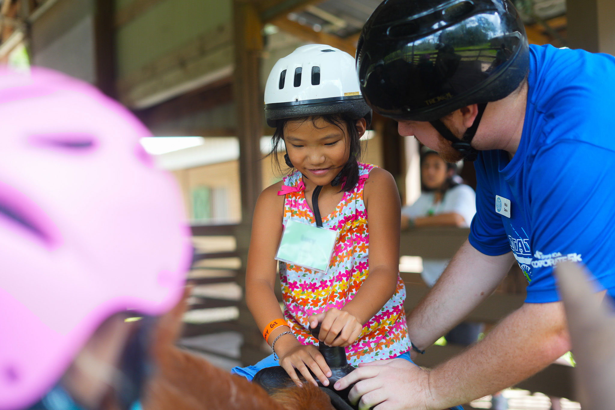 child riding a horse
