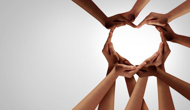 Hands creating a heart