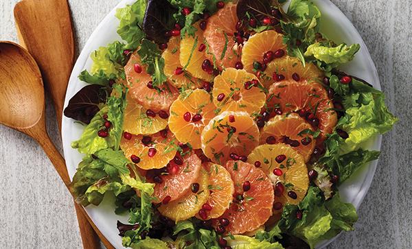 Citrus Holiday Salad with Spiced Honey Dressing
