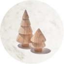 wooden christmas tree decorations