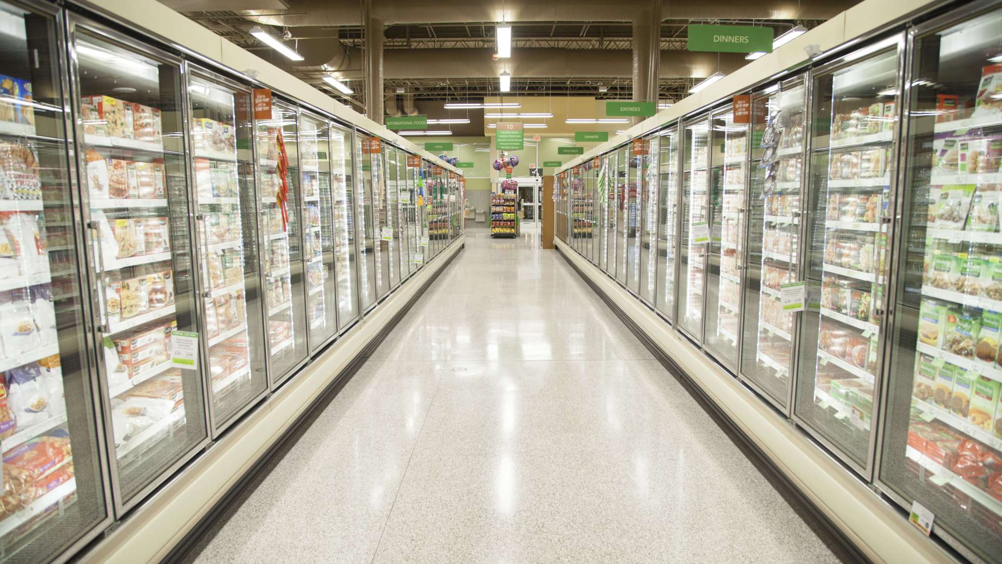 publix energy efficient freezer aisle lighting