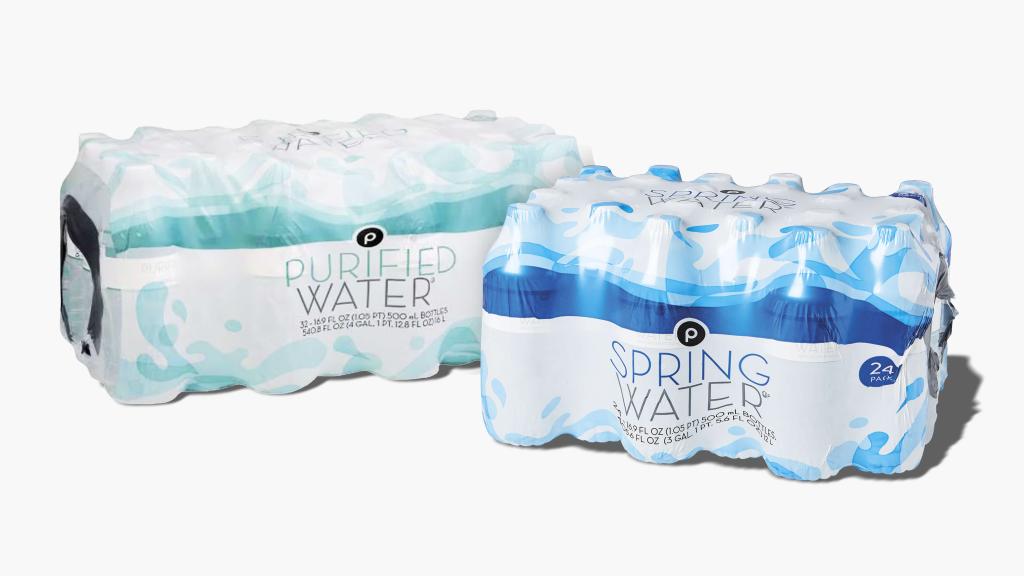 Bottles of Publix Spring Water