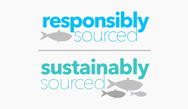 seafood sustainability and responsibly sourced icons