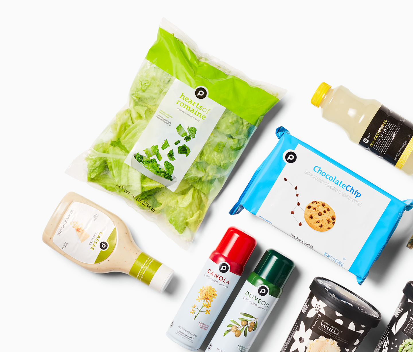 Assortment of Publix products