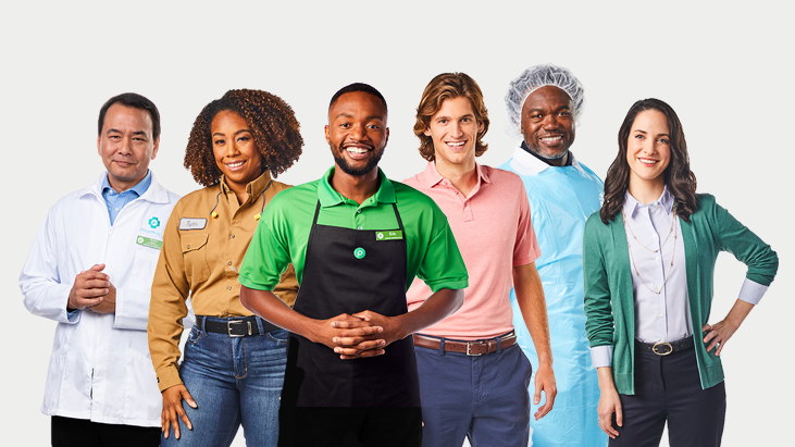 Group of Publix associates from various departments in uniform