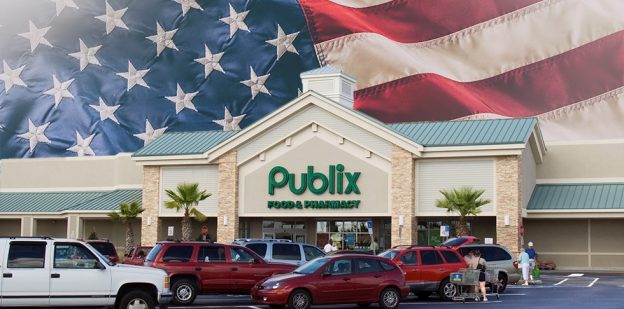 Publix with American flag