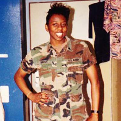 Taffy in military uniform