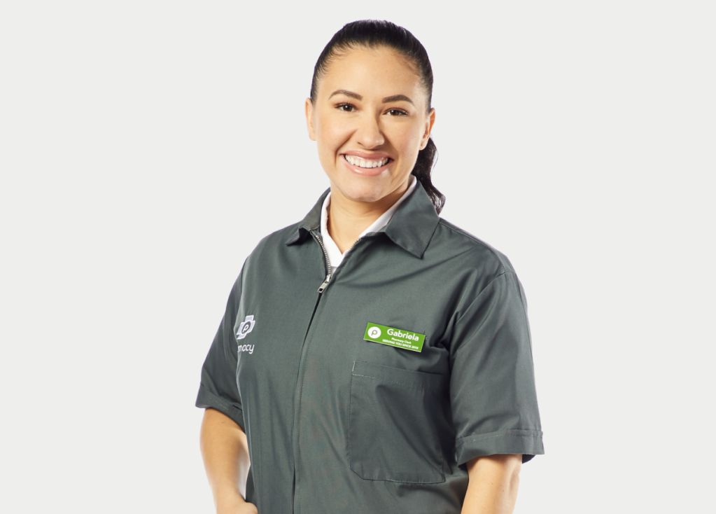 young woman in a Publix Pharmacy uniform