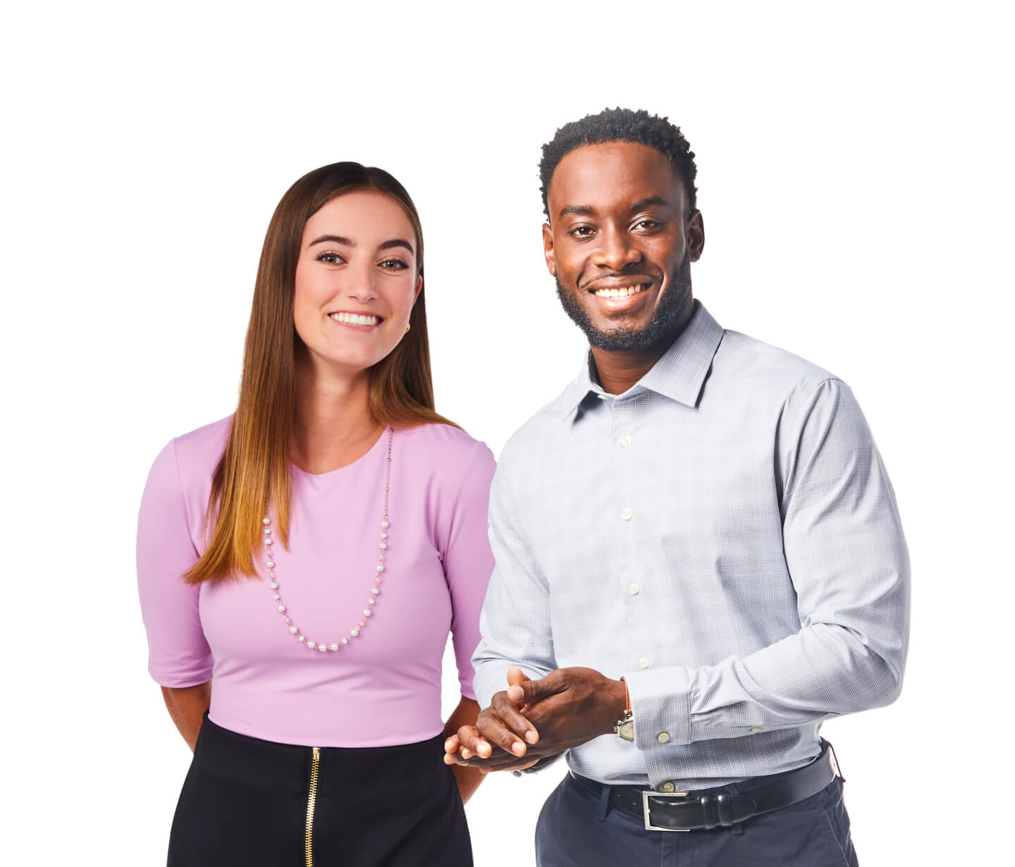 A man and woman Publix associate