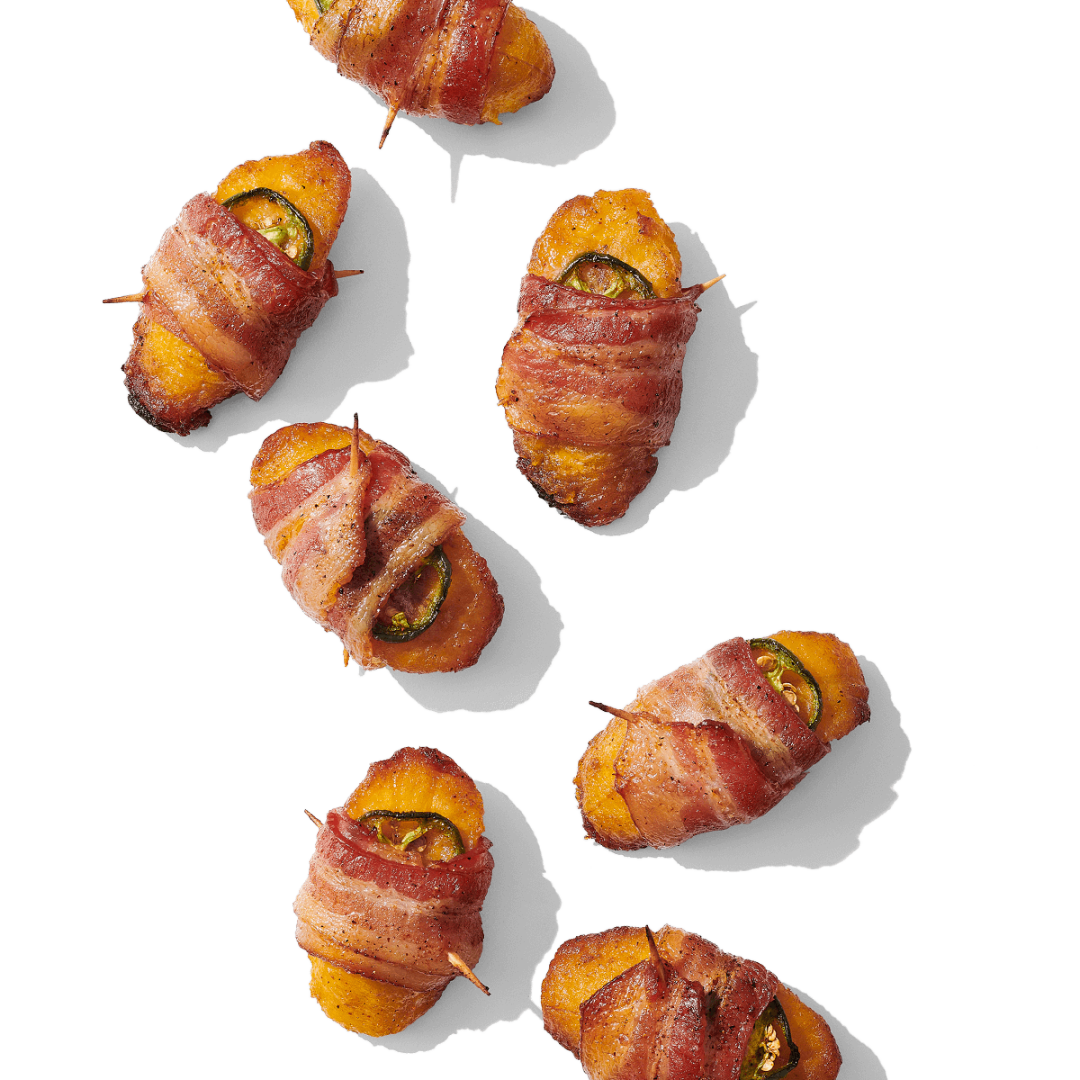 Image of Bacon-Wrapped Spiced Plantains with Jalapeños