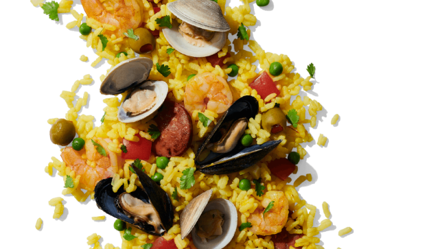 Image of seafood paella