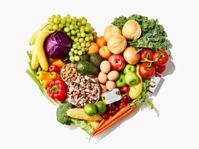 Produce in a heart