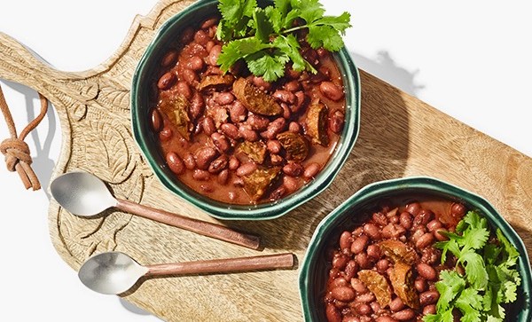 Image of red beans with chorizo