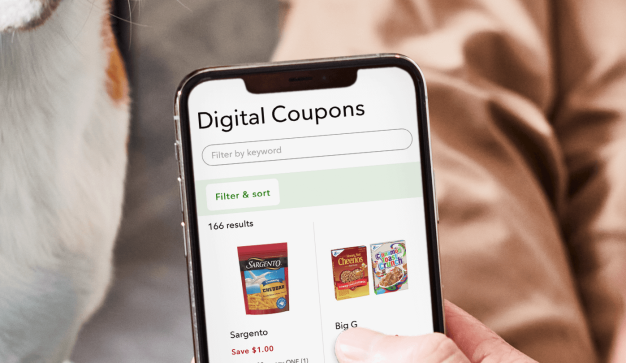 Image of digital coupons in Club Publix on a phone screen