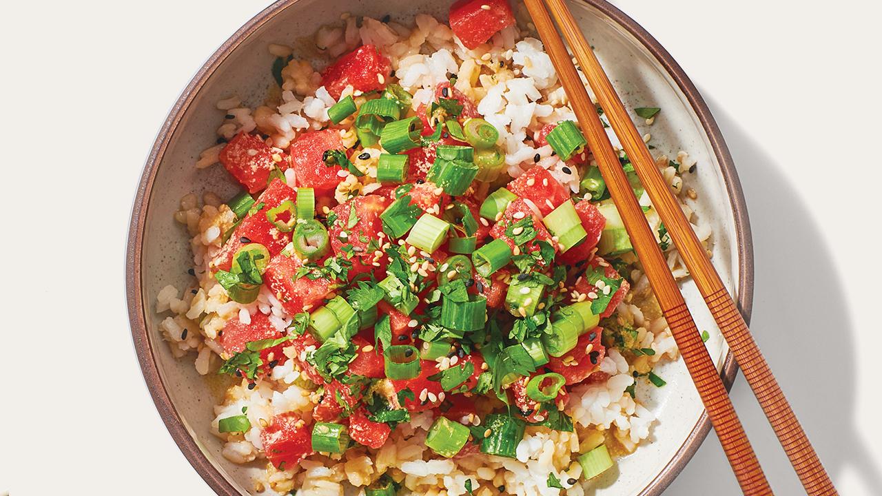 Watermelon Poke-Style Bowl - Hispanic Heritage