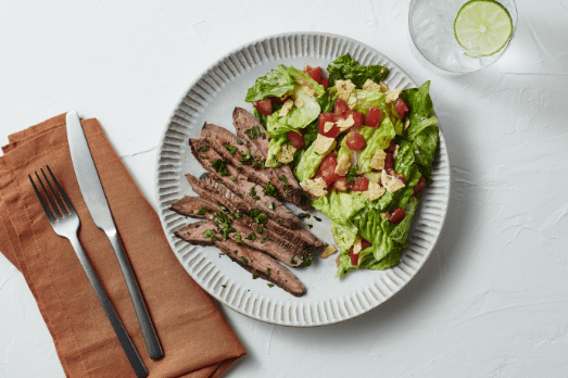 Carne Asada Steak & Cilantro-Lime Romaine Salad
