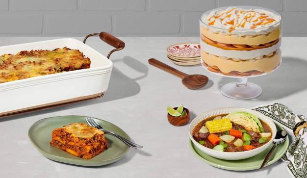 mesa con comida