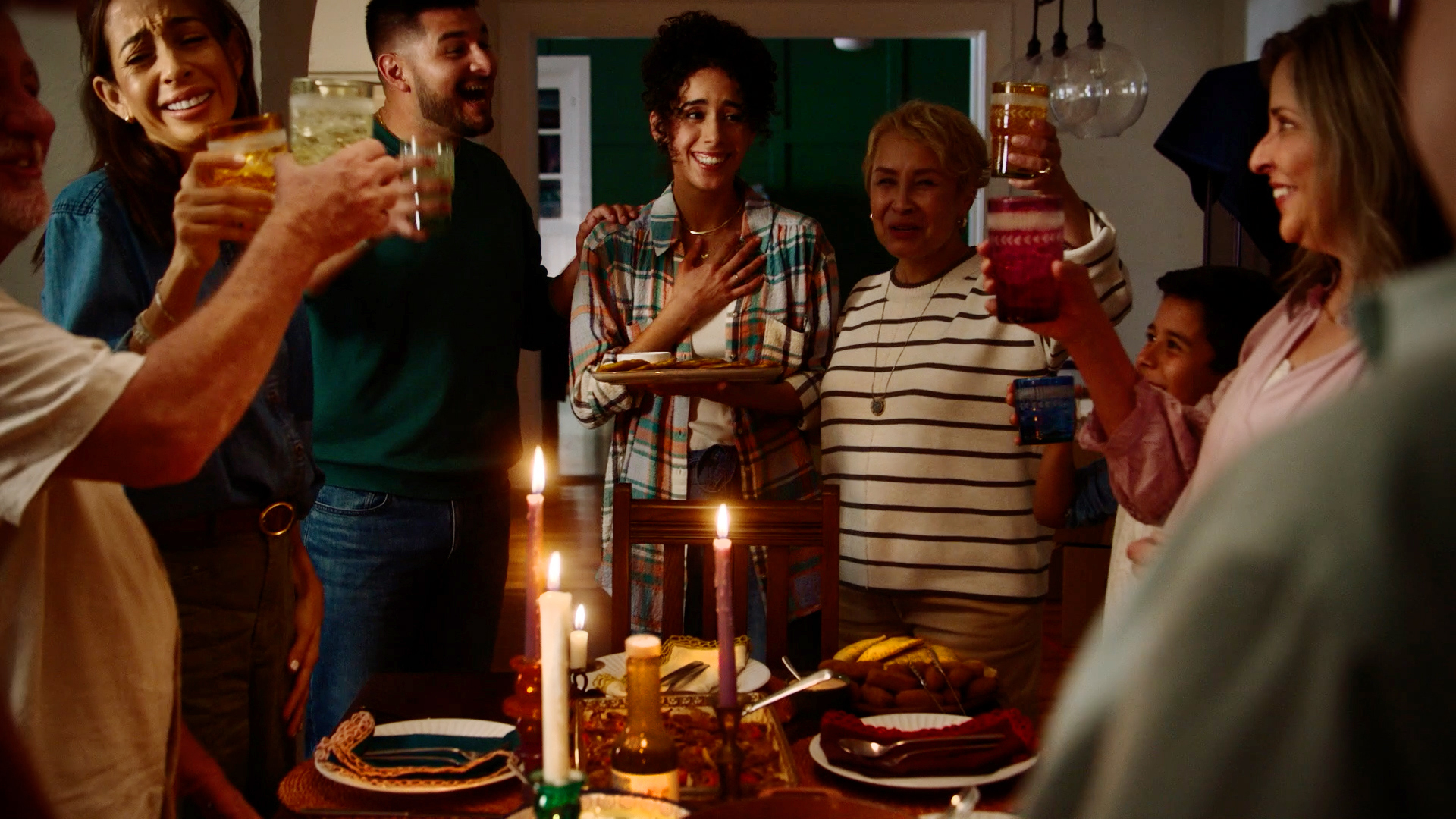 familia celebrando juntos