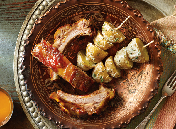 Luau-Style Ribs with Horseradish Potato Skewers - Publix Super Markets